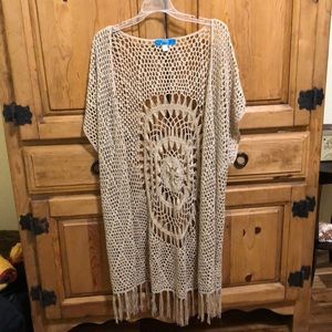 Crochet long kimono size Medium